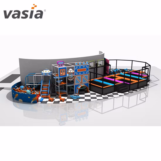 Trampolín de patio interior con piscina de bolas suave más Popular personalizado